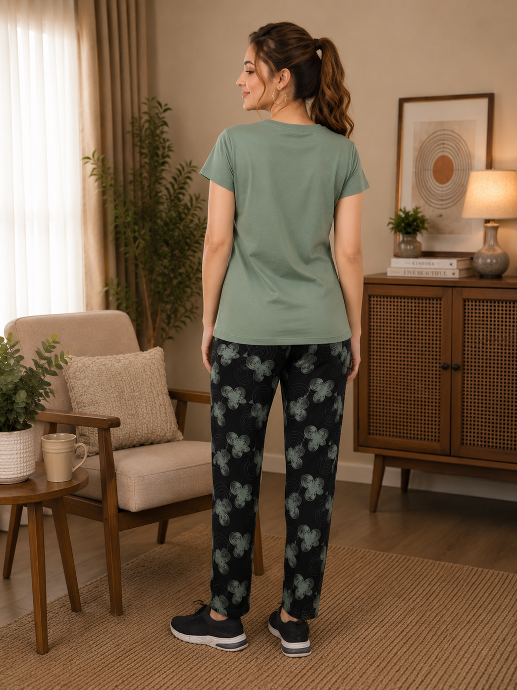 Sage Green Hope Nightsuit Set
