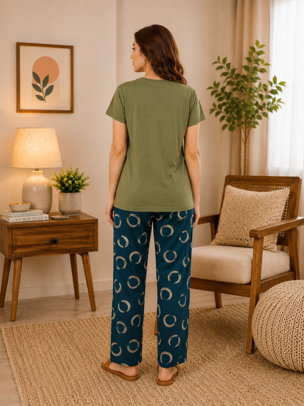 Olive Aura Lounge Set