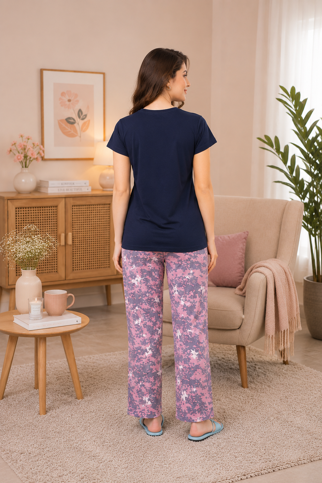 Midnight Bloom Lounge Set