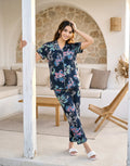 Midnight Blossom Lounge Set