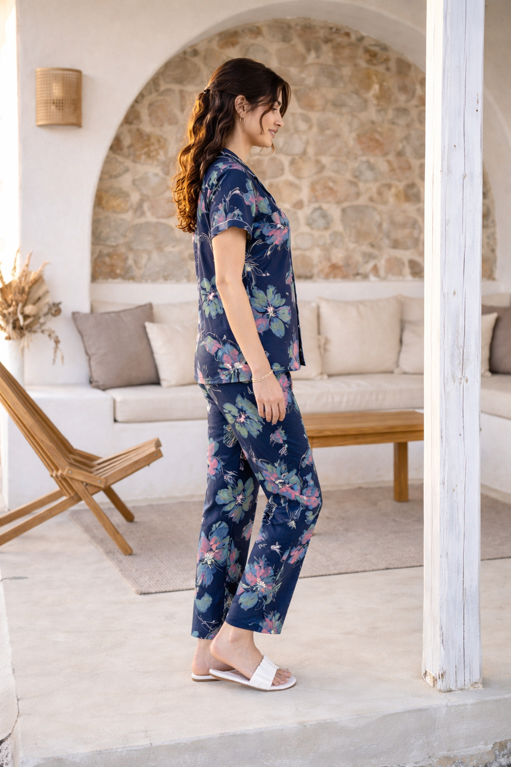 Midnight Blossom Lounge Set
