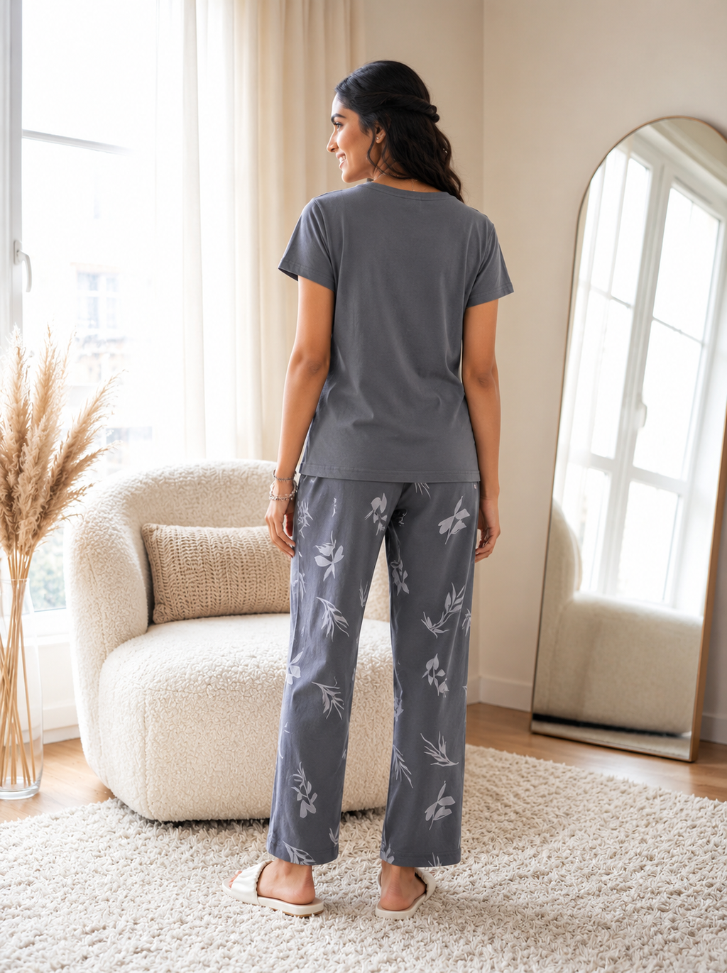 Slate Grey Breath Night Suit