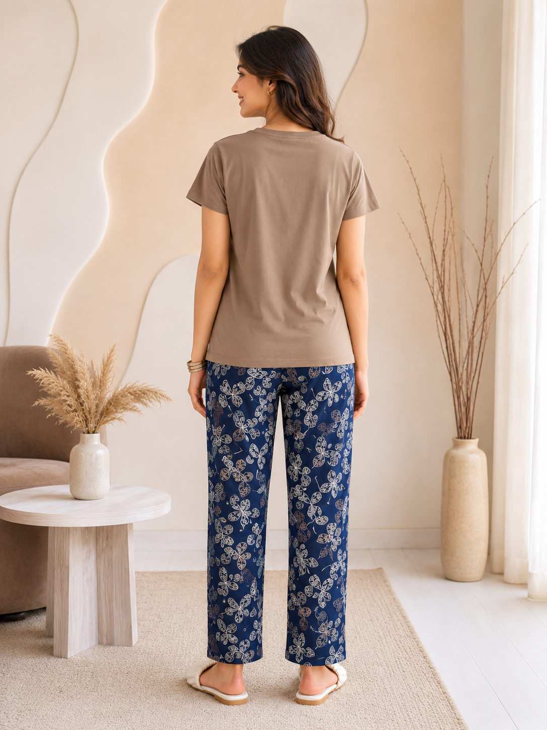 Khaki Nature Night Suit