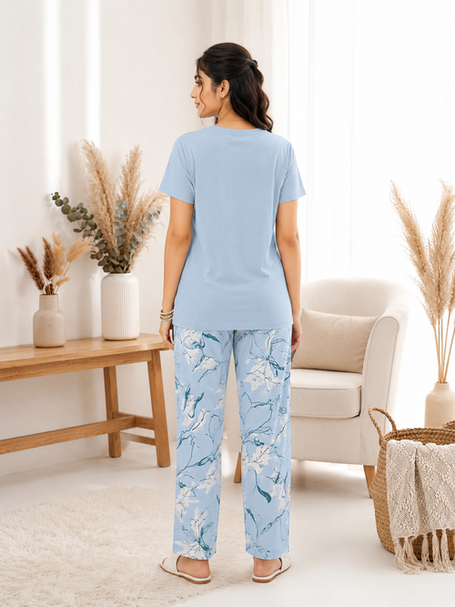 Blue Confidence Boost Night Suit