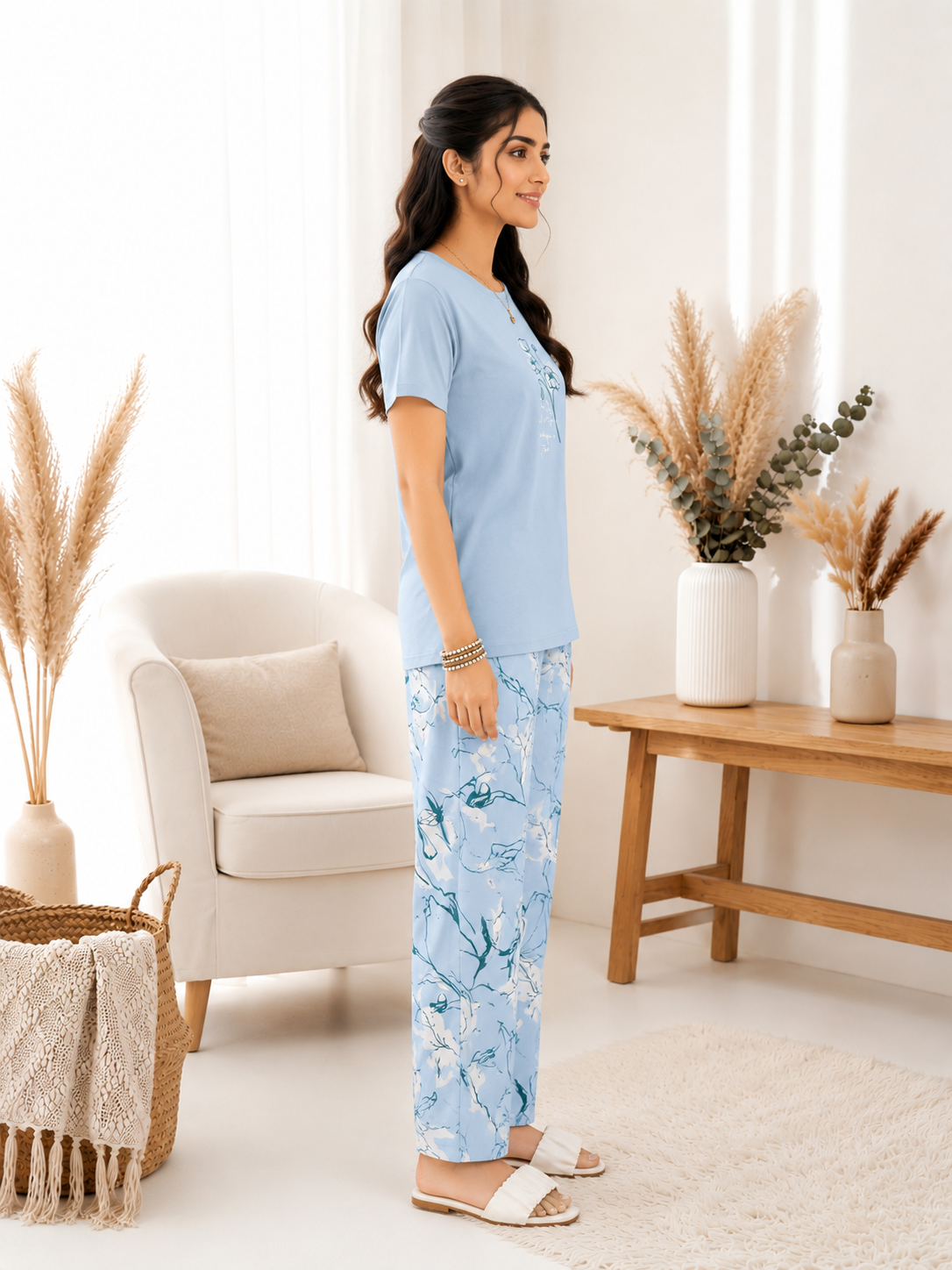 Blue Confidence Boost Night Suit