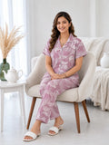 Lilac Paisley Pyjama Set