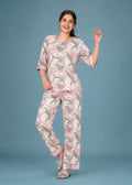 Multicolor Abstract Camo Loungewear Set