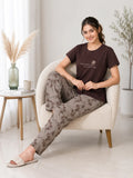 Coffee Brown Everything Nightsuit Set