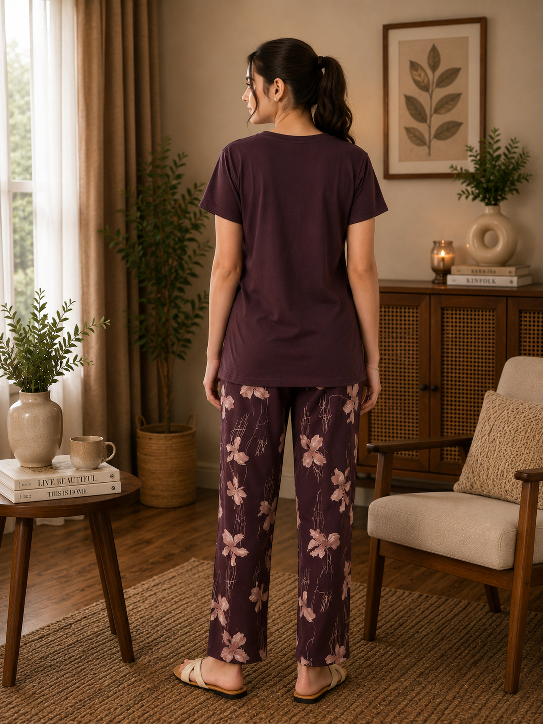 Wine Remind Nightsuit Set