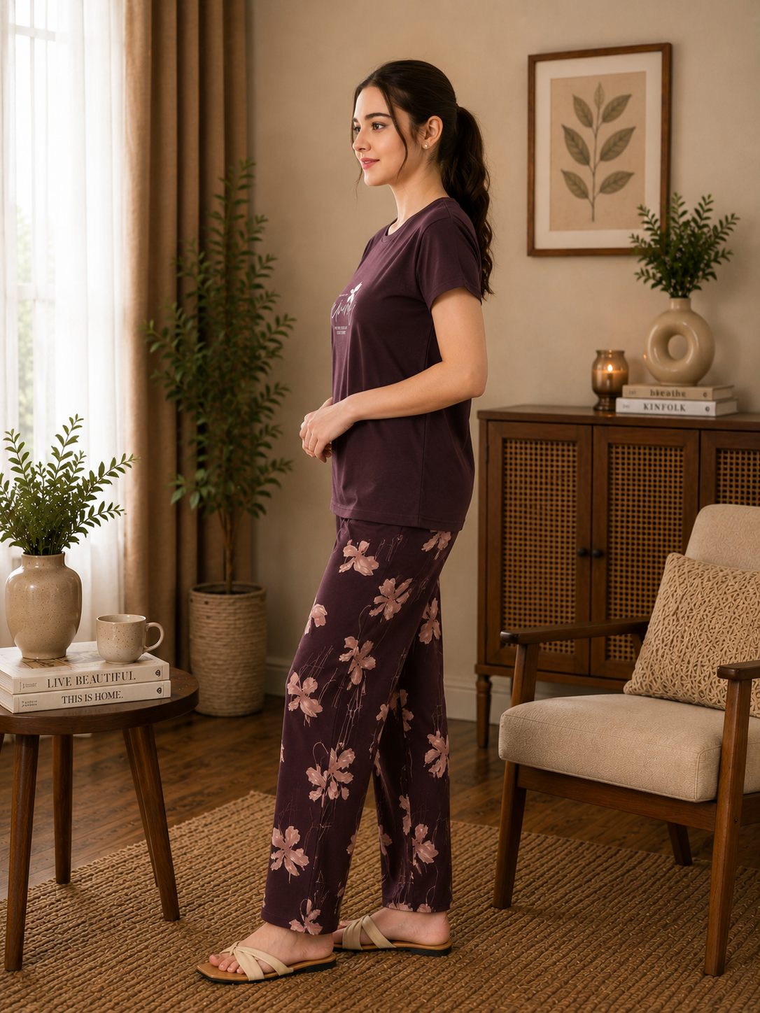 Wine Remind Nightsuit Set