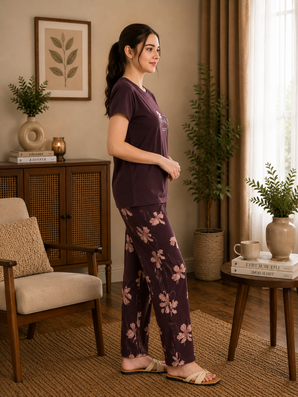 Wine Remind Nightsuit Set
