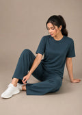 Dark Teal Textured Minimalist Travel Set