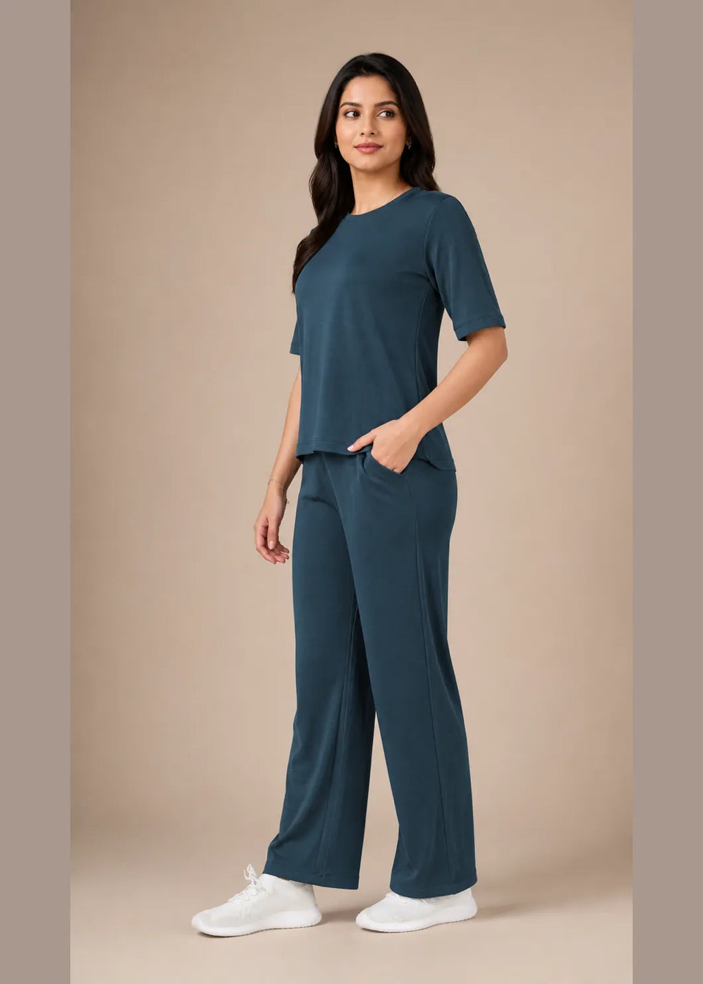 Dark Teal Textured Minimalist Travel Set
