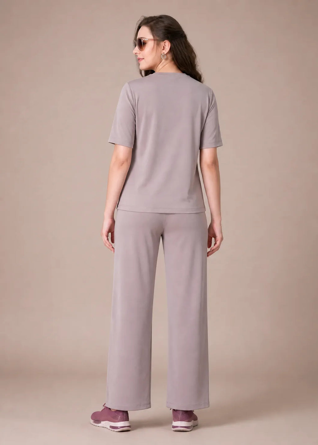 Taupe Textured Minimalist Travel Set