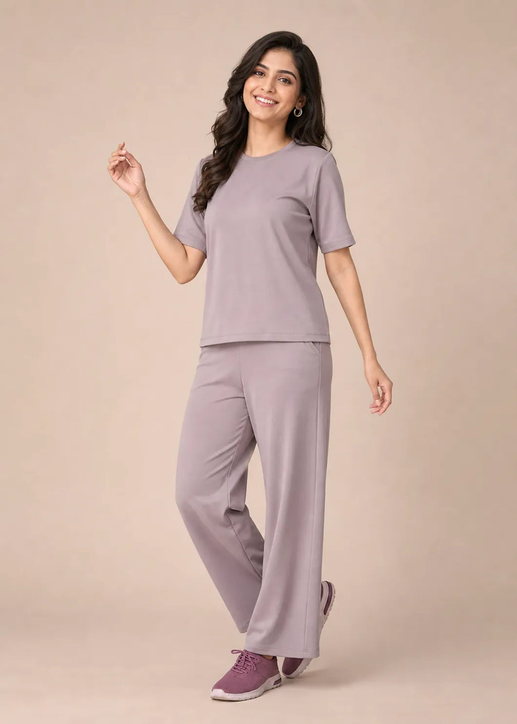 Taupe Textured Minimalist Travel Set