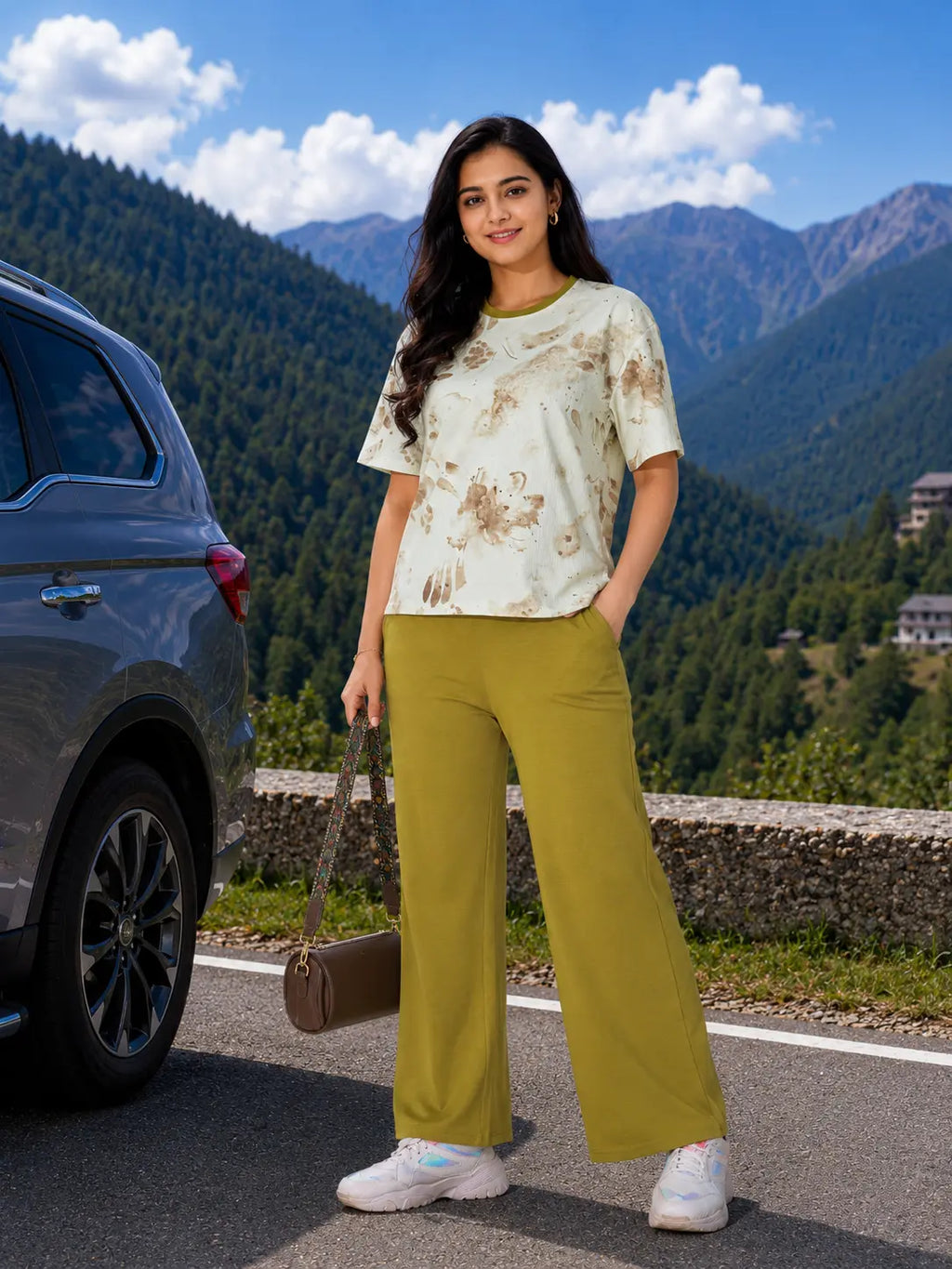 Mustard Tie Dye Travel Set