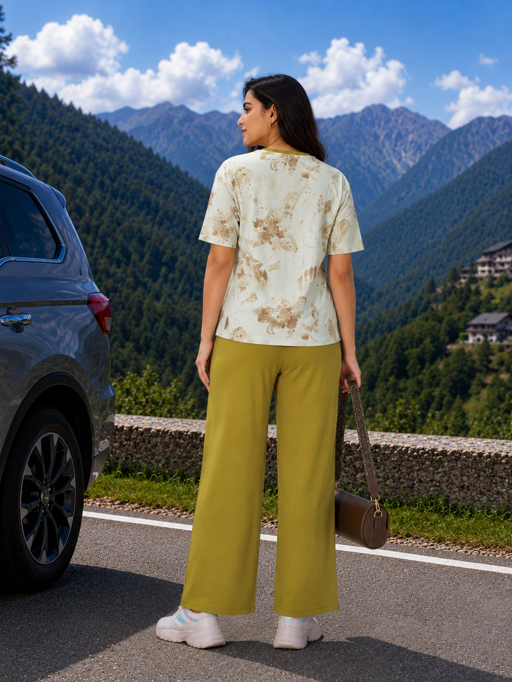 Mustard Tie Dye Travel Set