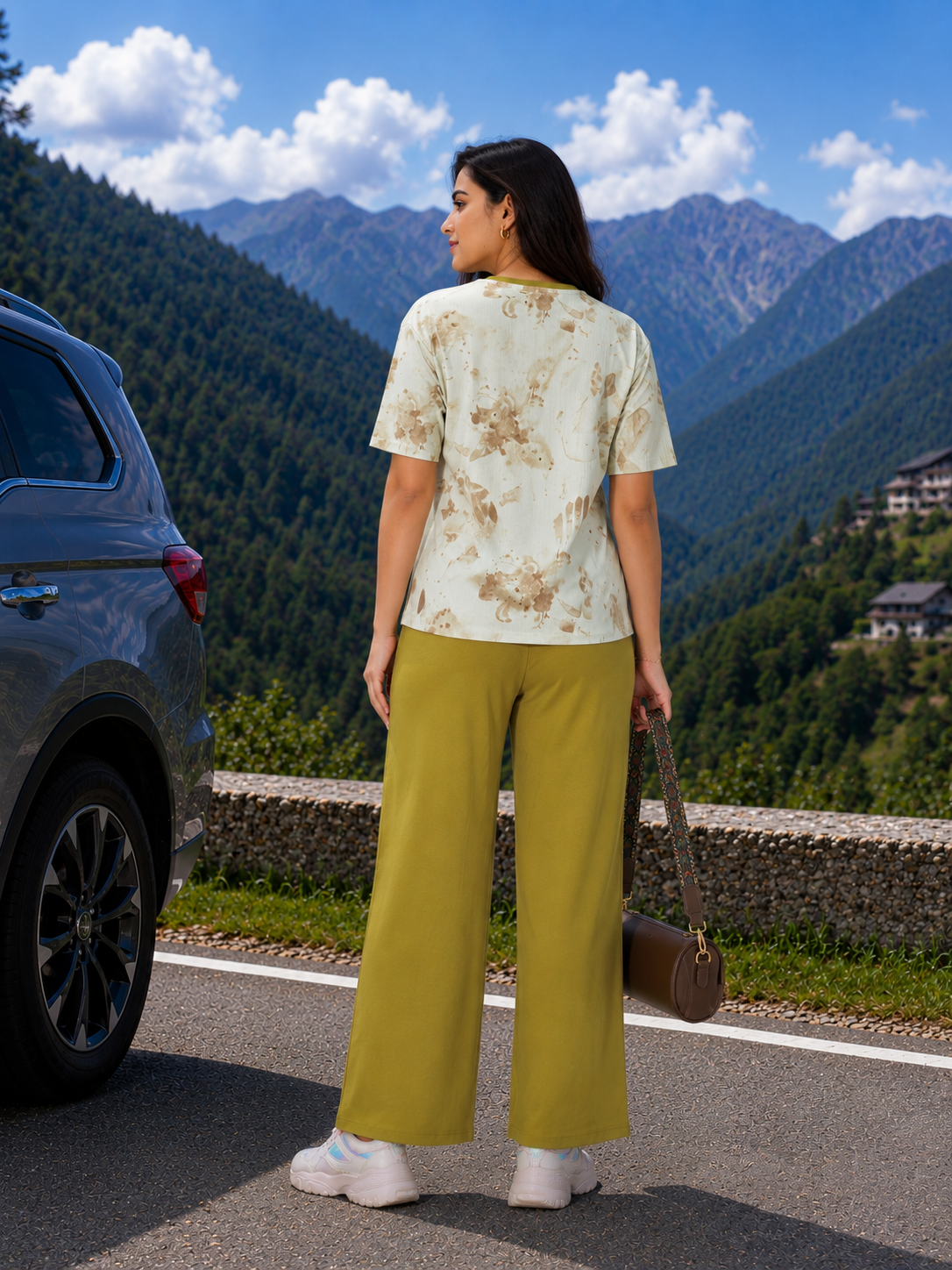 Mustard Tie Dye Travel Set