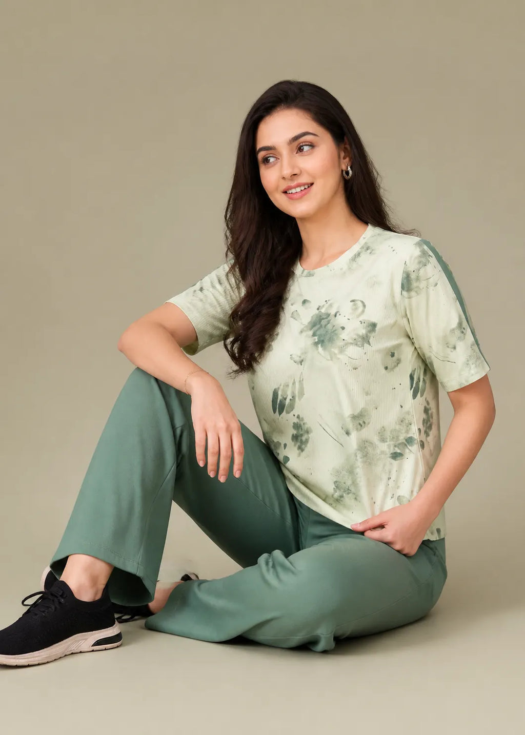 Green Tie Dye Travel Set