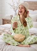 Lime Green Frog Print Woolen Winter Co-ord Set