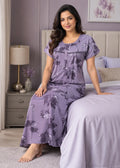 Lavender Botanical Leaf Alpine Nightgown