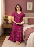 Magenta Floral Alpine Nightgown