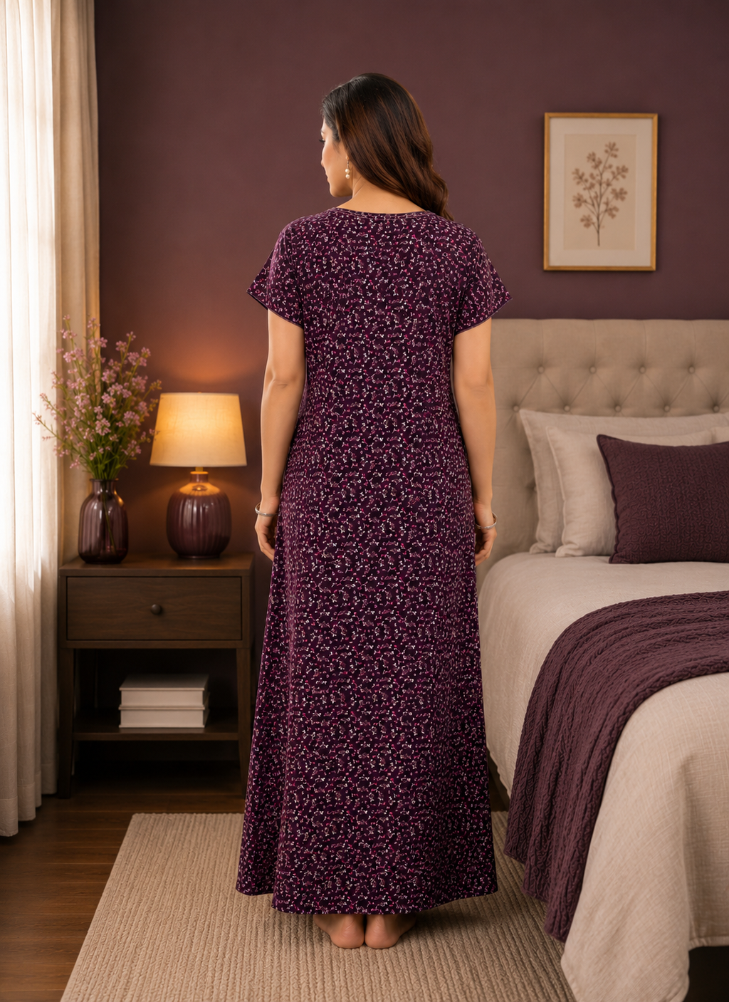 Purple Floral Alpine Nightgown