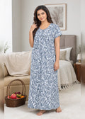 Grey Abstract Alpine Nightgown