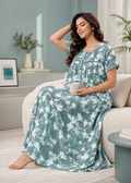 Sage Green Floral Alpine Nightgown