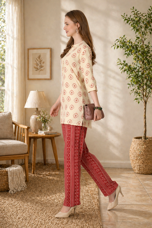 Peach Blossom Co-Ord Set