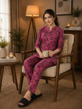 Earthly Rose Botanical Leaf Kurti Set