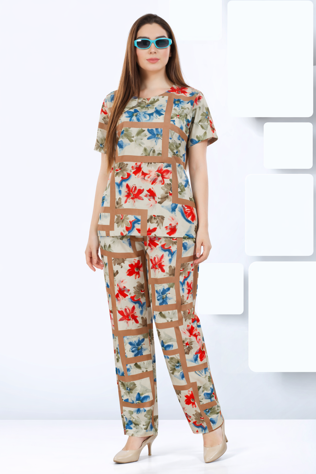 Floral Mosaic Lounge Set