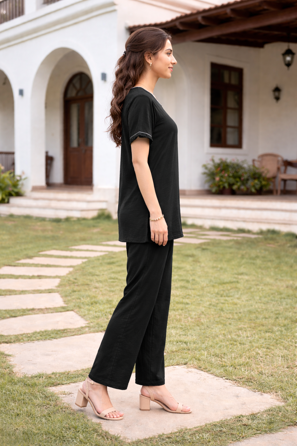 Midnight Blossom Co-ord Set