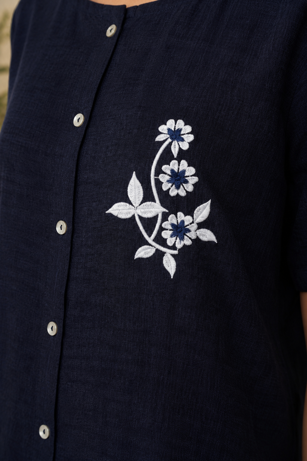 Floral Motif Linen Set
