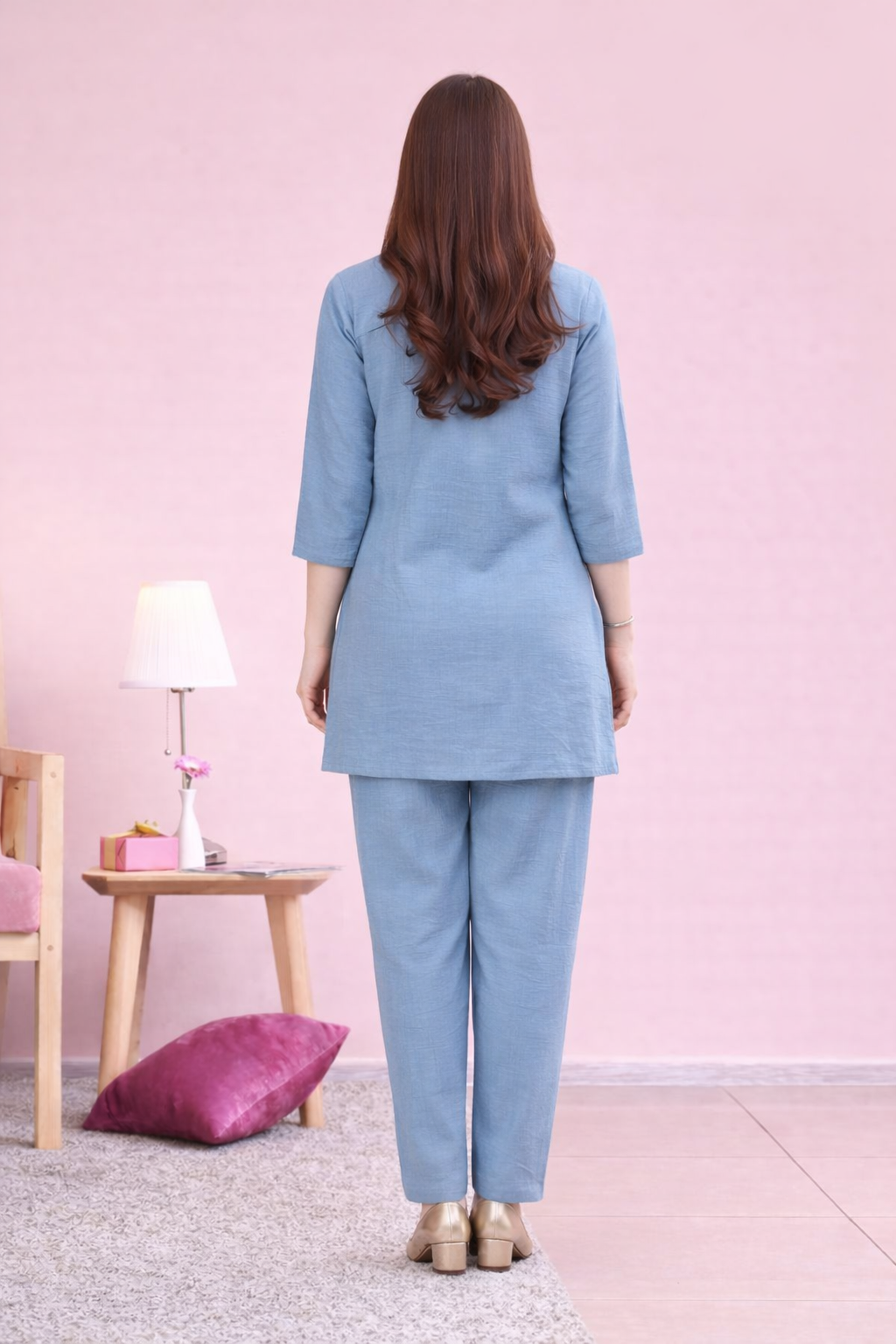 Blue Petal Loungewear Set