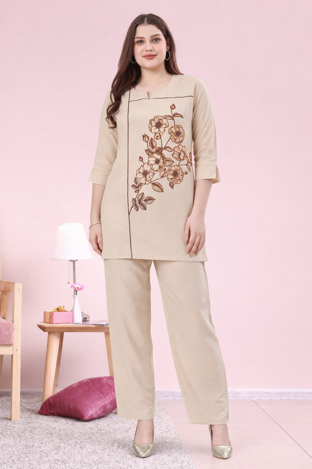 Champagne Bloom Co-Ord Set