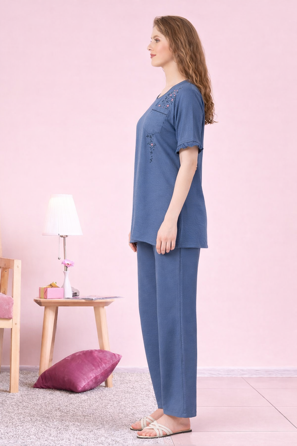 Dusty Blue Ease Lounge Set