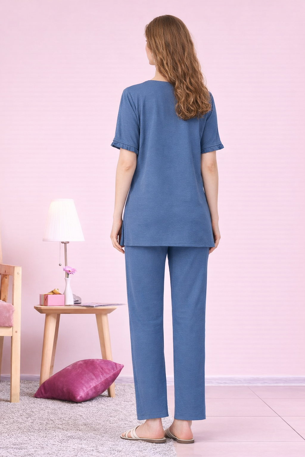 Dusty Blue Ease Lounge Set