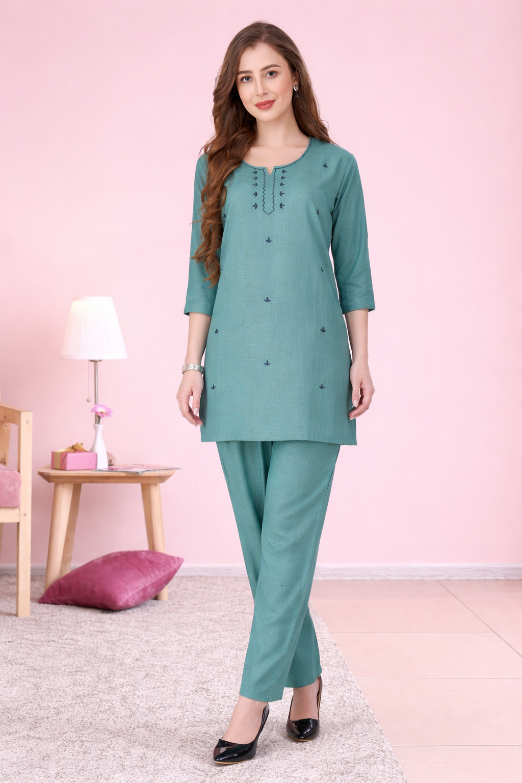 Teal Serenity Co-Ord Set