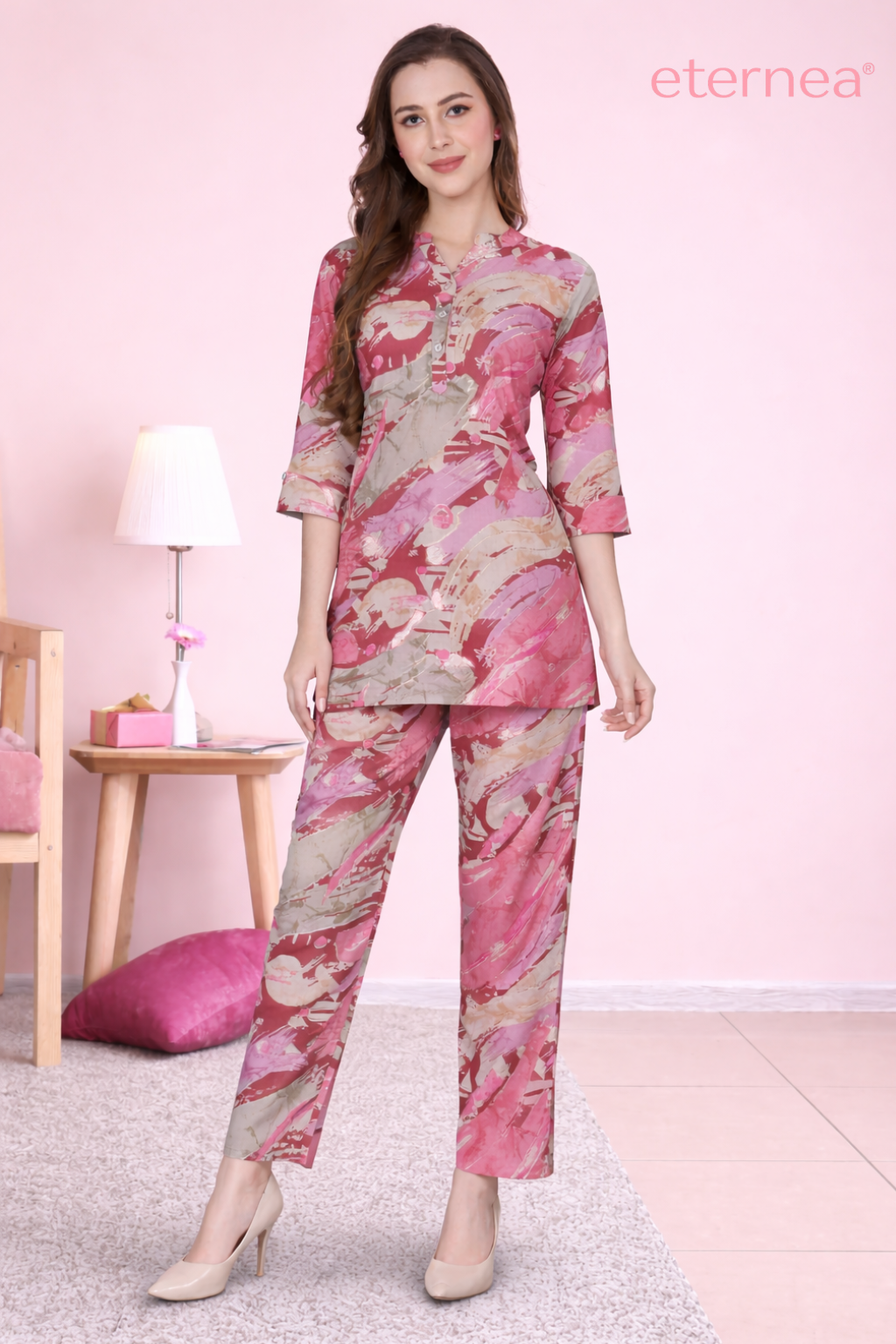 Pink Mirage Printed Set