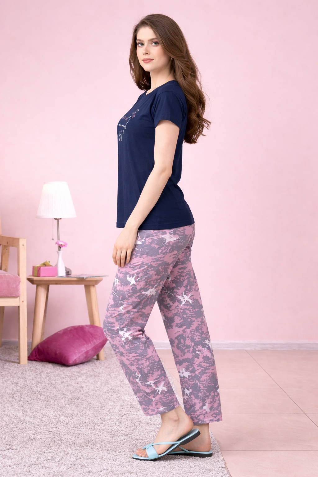 Midnight Bloom Lounge Set