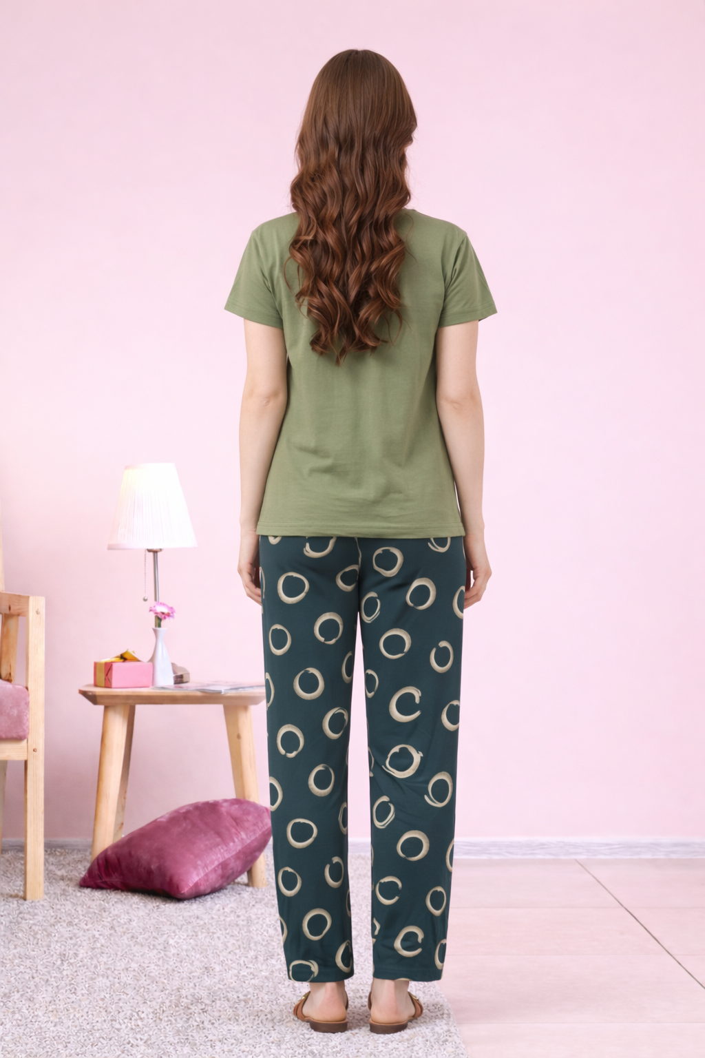 Olive Aura Lounge Set